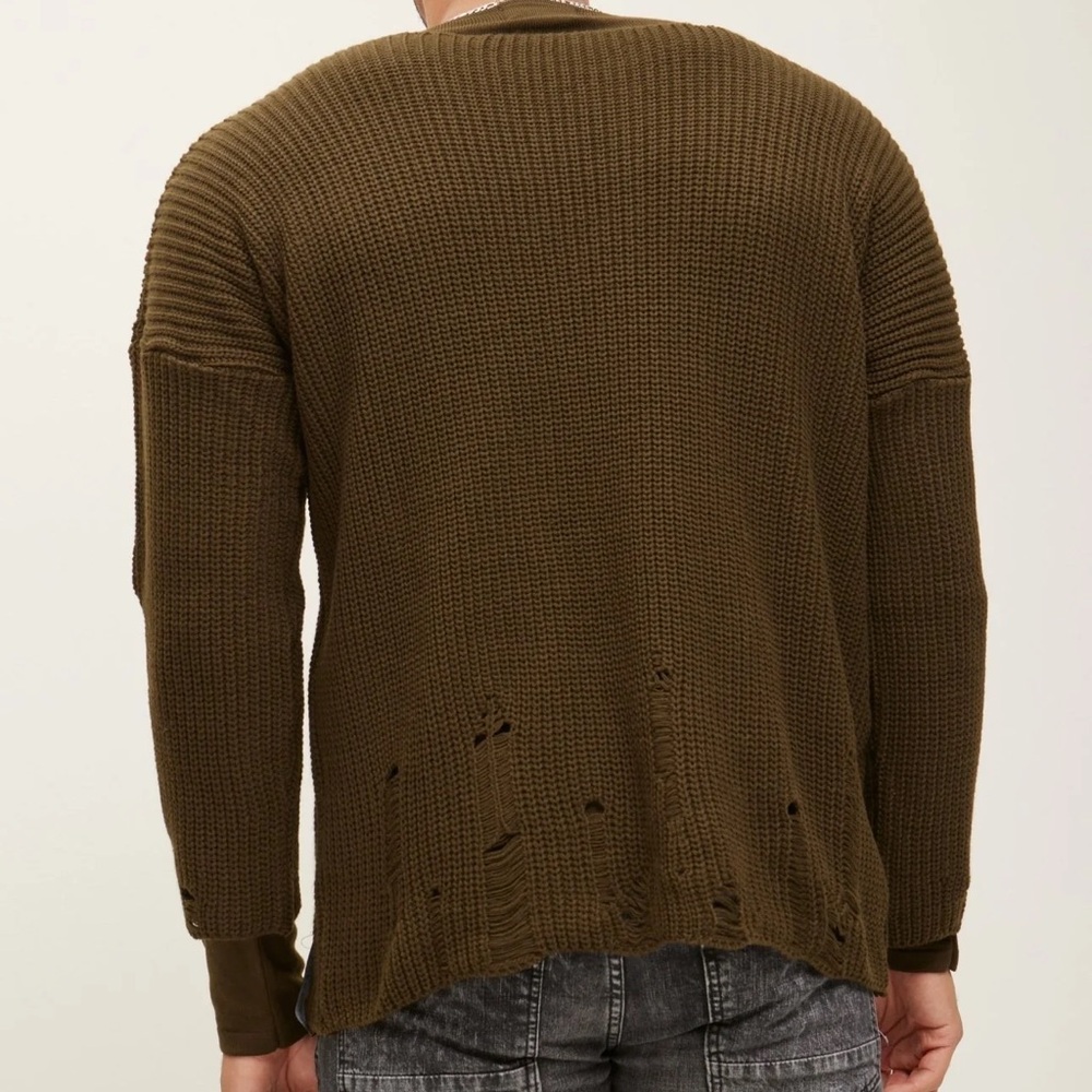 Distressed Two-Piece Sweater - Picture 3 of 11
